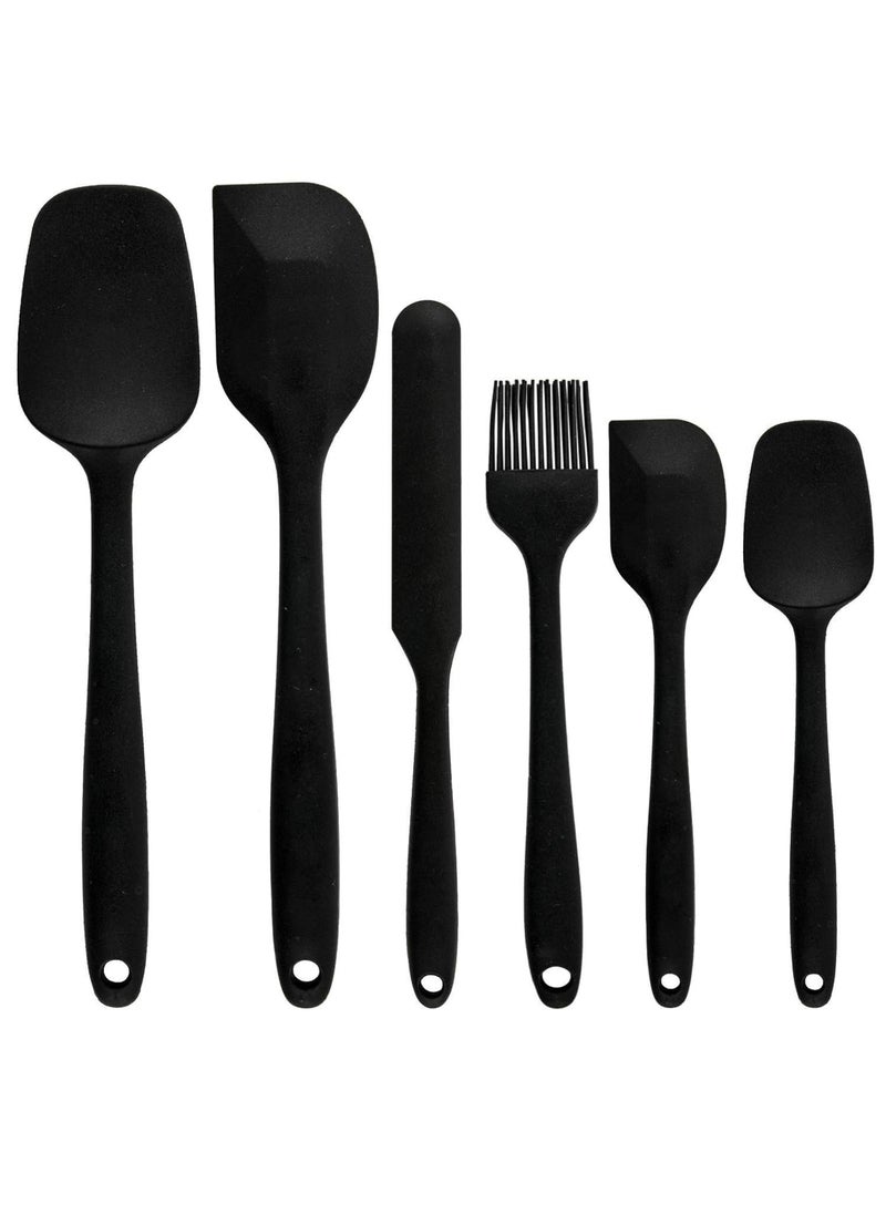 Pamidhar Pamidhar Silicone Spatula Sets of 6 Pieces Made of FoodGrade Silicone onePiece Design Seamless HeatResistant Spatula Perfect for Spatula Cooking Baking and Mixing Multicolor Pack of 1  - Image 1