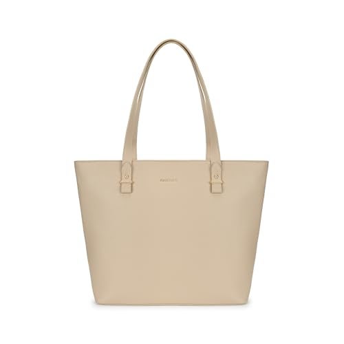 Fastrack PowerCarry Tote for Women| Semi-PU Faux Leather Tote with Zip Closure & Comfy Strap | Spacious 15.12L Handbag for Office, College, or Casual Outfits - Image 1