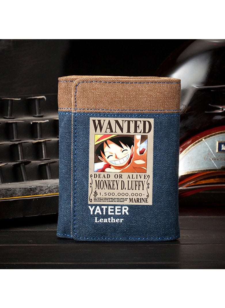 KUYING New ONE PIECE Canvas Vertical Wallet 