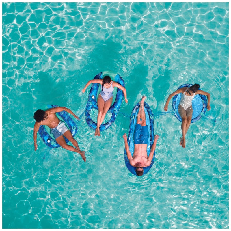SwimWays Elite Spring Float Papasan Pool Lounger, Inflatable Pool Floats Adult with Fast Inflation, Pool Lounge Chair for Adults up to 250 lbs - Image 5