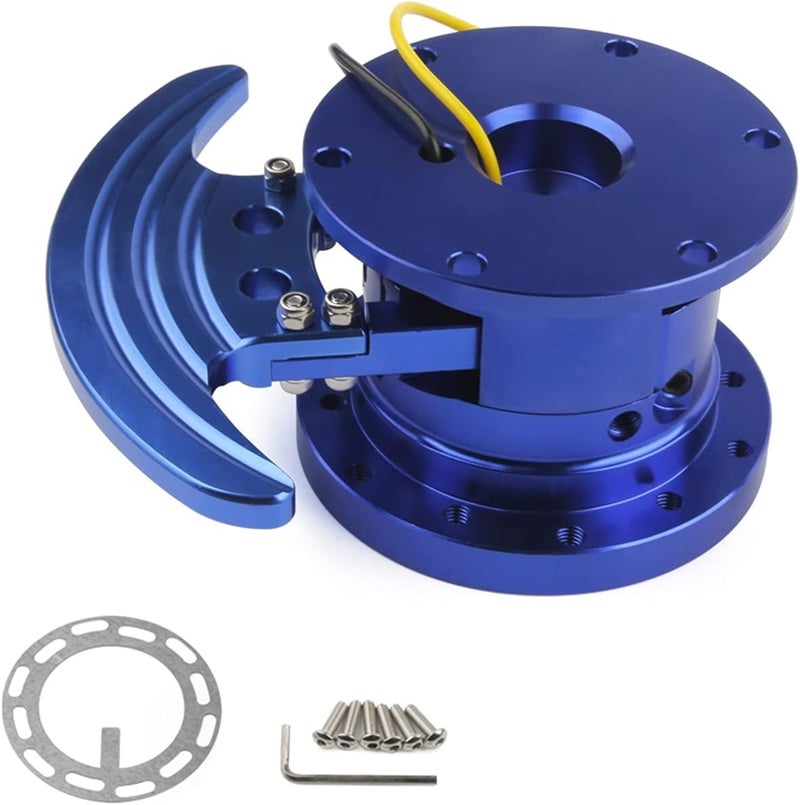 Wivplex Blue Steering Wheel Quick Release Hub Kit - Image 1