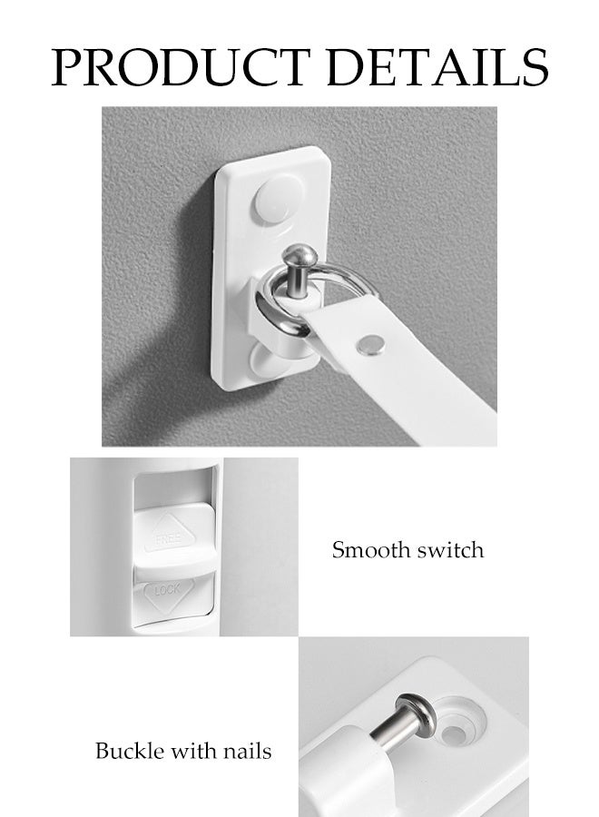 DUNISO Retractable Clothesline Drying Rack Wall Mounted Indoor Clothes Line Heavy Duty Adjustable Waterproof Washing Line Non-Sagging Pull Out Reel Clothes Line for Indoor Terraces Balconies - Image 5