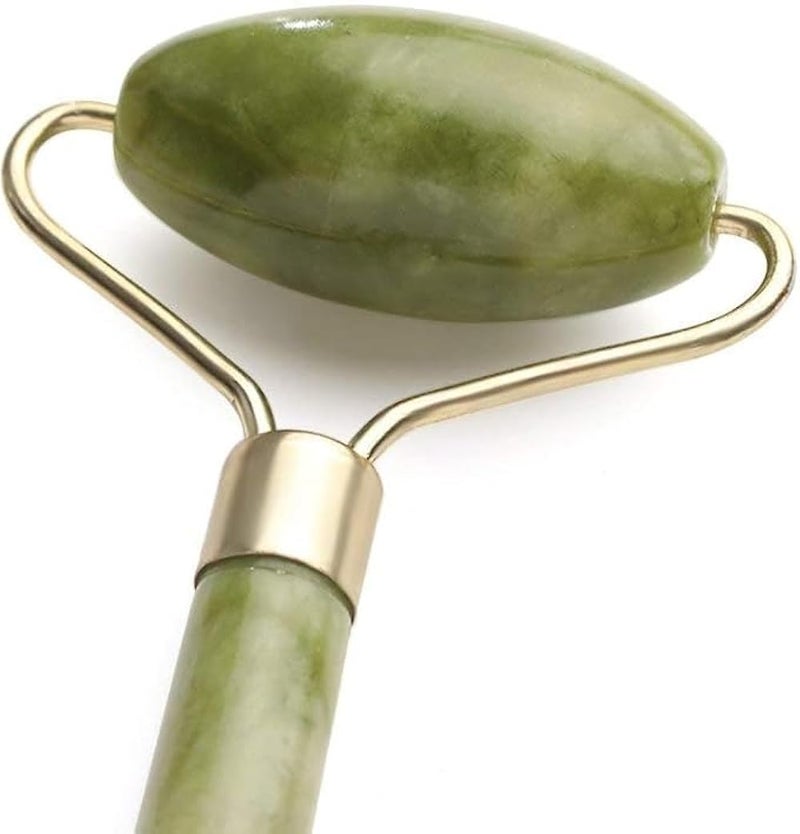 Jade Facial Roller with Gel Eye Mask – Anti-Aging Tool for Skin Glow, Dark Circles & Better Sleep - Image 3