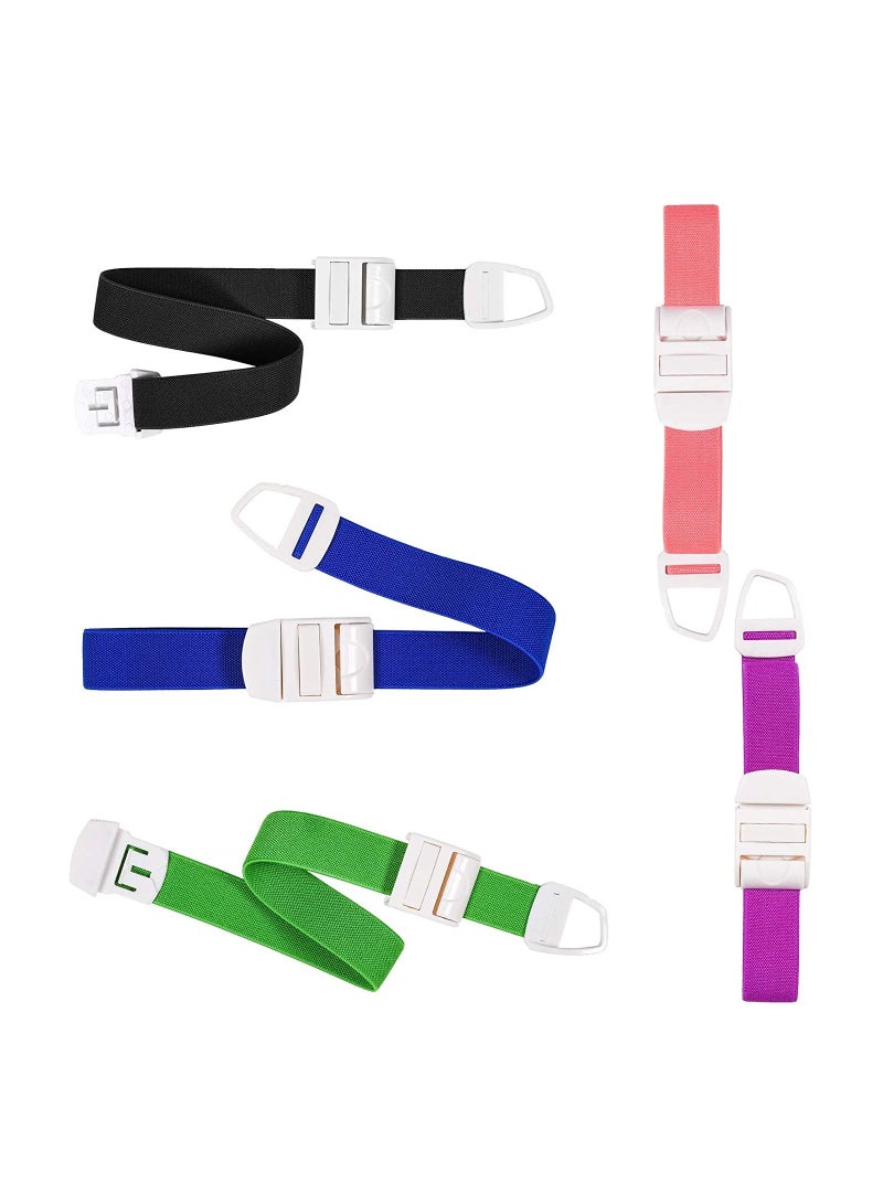 5-Piece Adjustable Tourniquets Medical Emergency First Aid Quick Release Outdoor Elastic Strap Buckle Band - Image 4