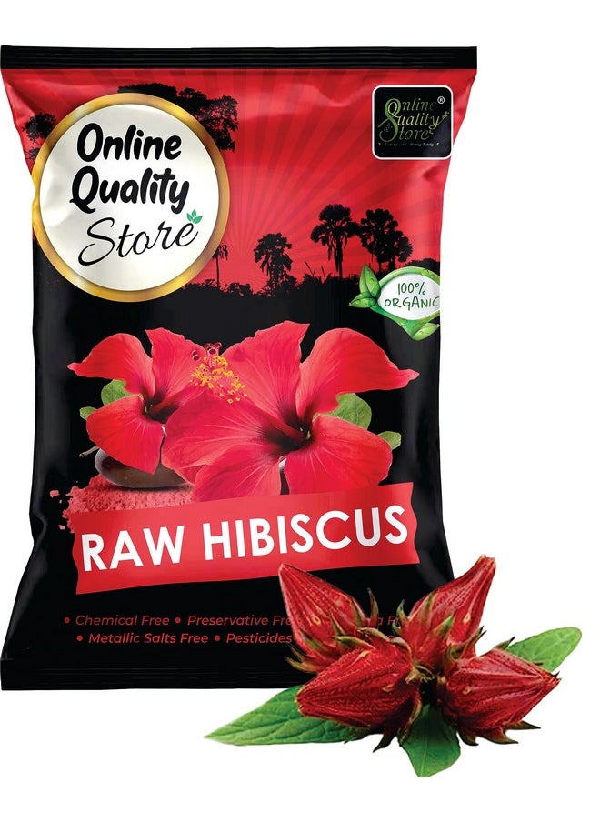 Online Quality Store Dry Hibiscus Flowers|Dry Hibiscus Flowers For Hair|Hibiscus Sabdariffa|Rosa Sinensis|Gudhal Ke Phool-100G  - Image 1
