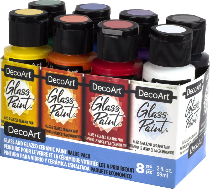 DecoArt Deco Art Glass Paint Value PK BA, us:one size, Primary/Basics - Image 3