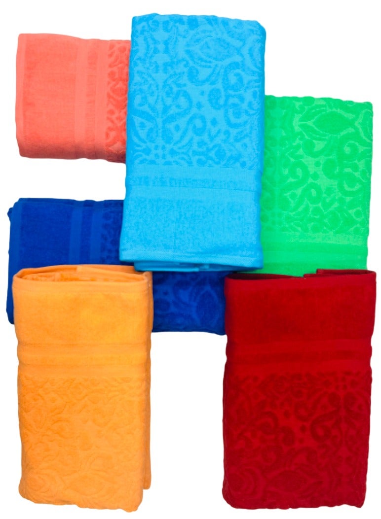 Hayat DIDIM- 6 Piece Bath Towels  (70 x140) - Premium 100% Cotton - Quick Dry, Highly Absorbent, Soft Feel Towels, Perfect for Daily Use -Assorted Colours - Image 2