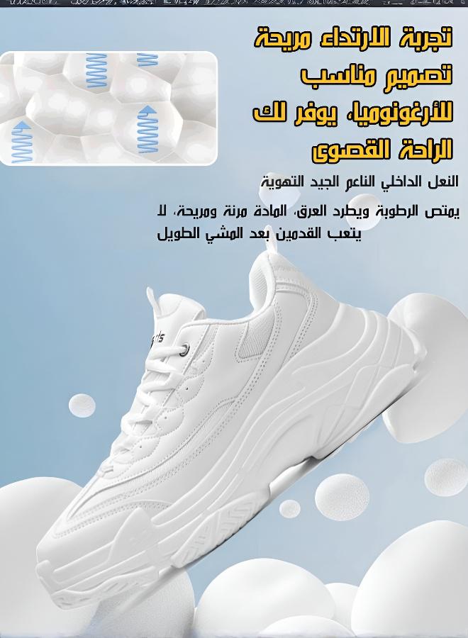 Men's Retro Style Thick Sole Height Increasing Casual Sneakers - Image 5
