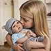 EKOKIZ Reborn Baby Dolls 22Inch Real Life Newborn Dolls Soft Cloth Body Lifelike Baby Doll Boys with Clothes and Toy Accessories Life Size Realistic Baby Doll for Kids Age 3 - Image 4
