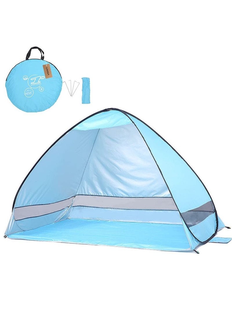 Generic Instant Pop Up Beach Tent Lightweight UV Protection Sun Shelter Tent Sunshade Canopy  - Image 1