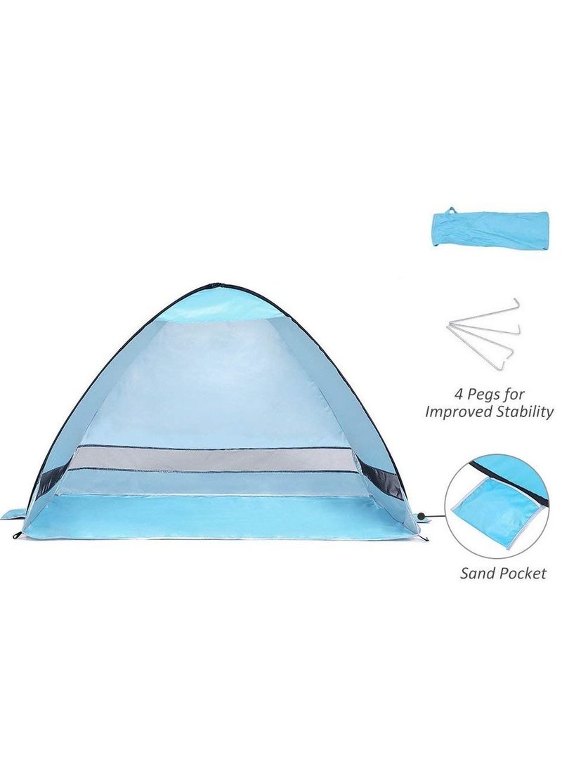 Generic Instant Pop Up Beach Tent Lightweight UV Protection Sun Shelter Tent Sunshade Canopy  - Image 3