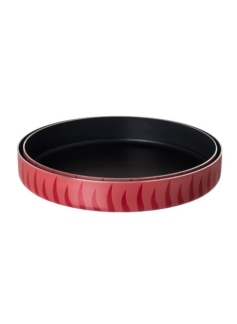 A set of 2-piece aluminum oven trays covered with a non-stick layer size 34 - 36 cm