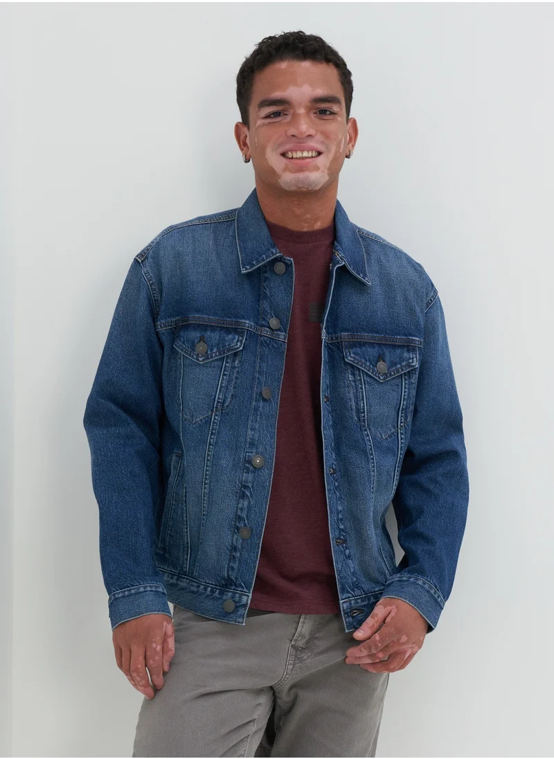 امريكان ايجل AE Denim Trucker Jacket