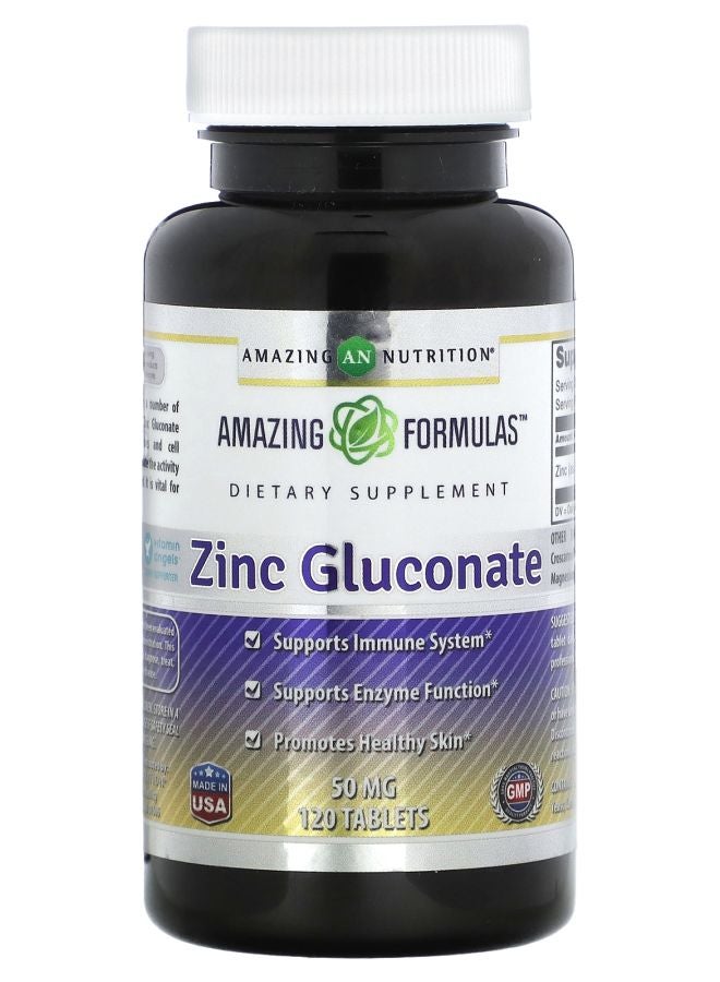Amazing Nutrition Zinc Gluconate 50 mg 120 Tablets