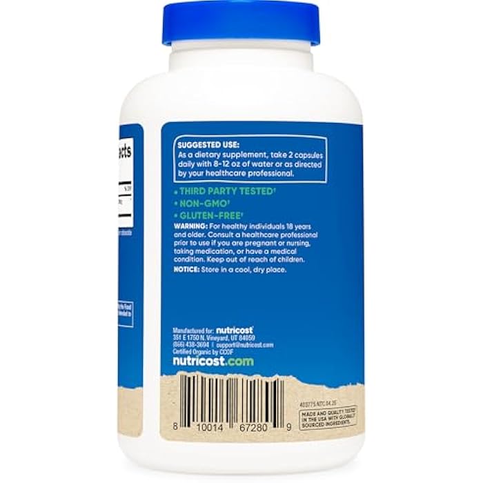 Nutricost Noni Capsules 500mg 240 Capsules - CCOF Certified Made with Organic Noni, Non-GMO, Gluten Free - Image 4