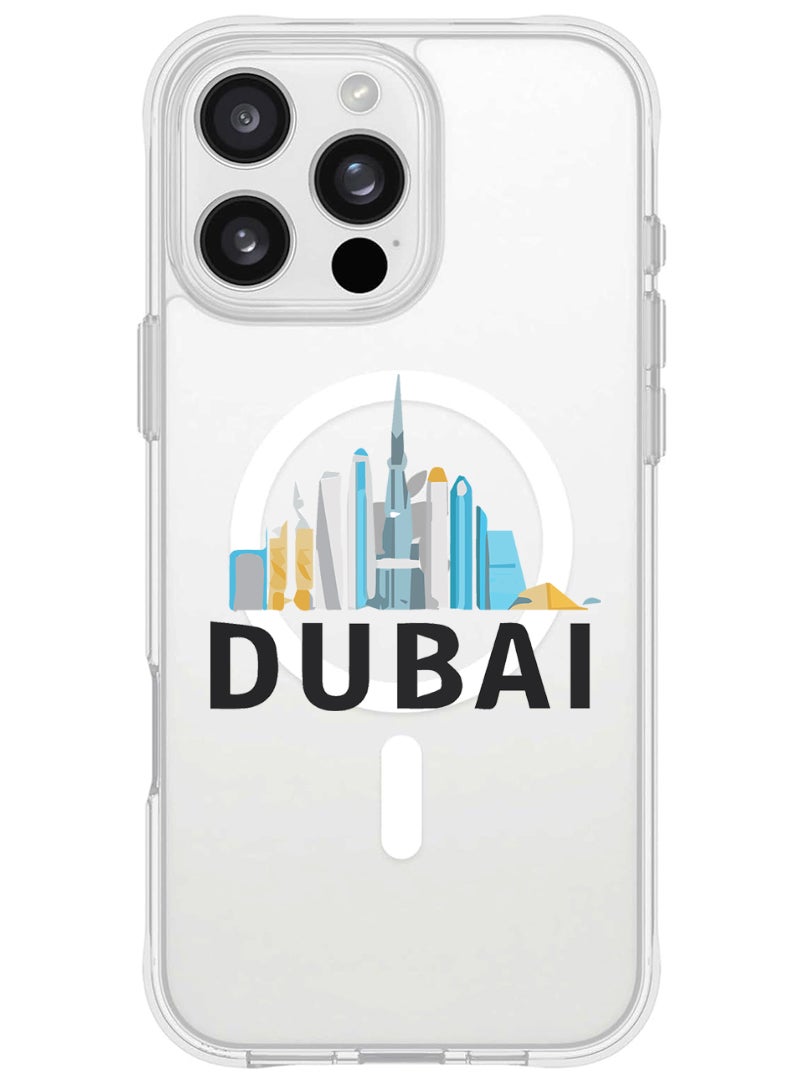 Theodor iPhone 16 Pro Magsafe Magnetic Case for iPhone Compatible with Wireless Charging, Shockproof Phone Bumper Cover - Dubai Black - Image 1