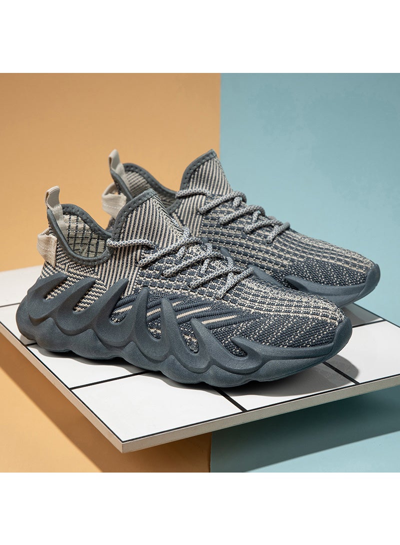 شاربدو أحذية رياضية رجالية عصرية من نسيج جوز الهند بمقدمة مستديرة وأحذية كاجوال أحذية جري للرجال - Image 1