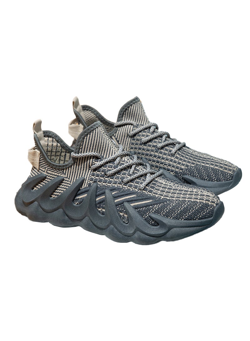 شاربدو أحذية رياضية رجالية عصرية من نسيج جوز الهند بمقدمة مستديرة وأحذية كاجوال أحذية جري للرجال - Image 3