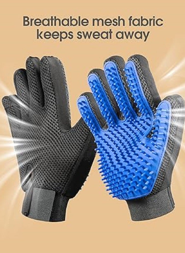 فرشاة القفازات لتسريح وتنظيف الحيوانات الأليفة تصميم عملي على شكل قفازيتيح لكِ تمشيط الحيوان وكأنك تلمسينه بلطف، مما يقلل من توتره أثناء التنظيف - Image 1