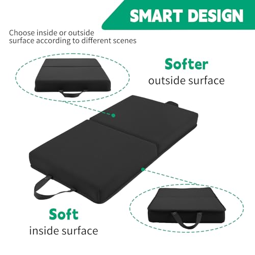 OFiSEXPT Garden Kneeling Pad, Memory Foam Knee Cushions for Gardening, Extra Thick Knee Pad, Water Resistant Prayer Pillow for Work, Yoga, Physical Therapy(Black) - Image 5
