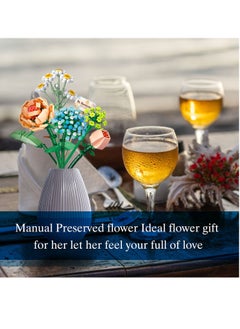 Y&D Flower Bouquet Building Toy Sets - Build A Garden Toy Mini Bricks Artificial Flowers Kits Botanical Collection Blocks Toys Gift for Girls Women Adult Friends Kids  - Image 5