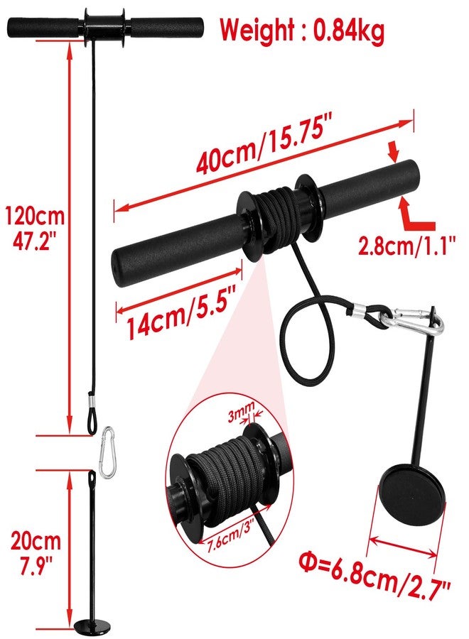 Socpuro Wrist and Forearm Blaster Exerciser, Forearm Strengther Wrist Roller Trainer for Wrist/Arm Training Workout (Nylon Rope) - Image 2