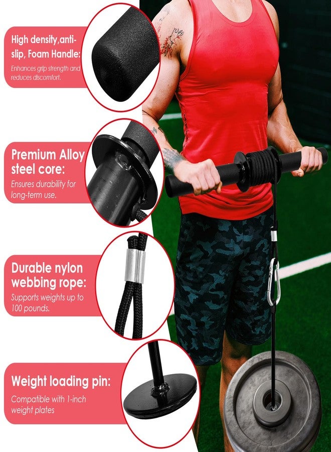 Socpuro Wrist and Forearm Blaster Exerciser, Forearm Strengther Wrist Roller Trainer for Wrist/Arm Training Workout (Nylon Rope) - Image 3