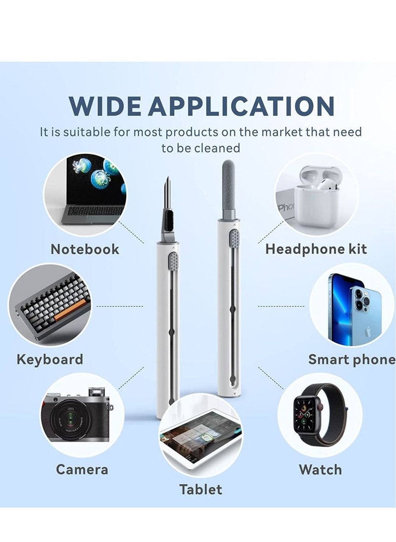 ELTRAZONE Cleaner Kit for Airpods Pro 1 2 Multi-Function Cleaning Pen Soft Brush for Bluetooth Earphones Case, Wireless Earphones, Wireless Earbuds Cleaning Tools for Huawei Samsung MI Earbuds-White - Image 5