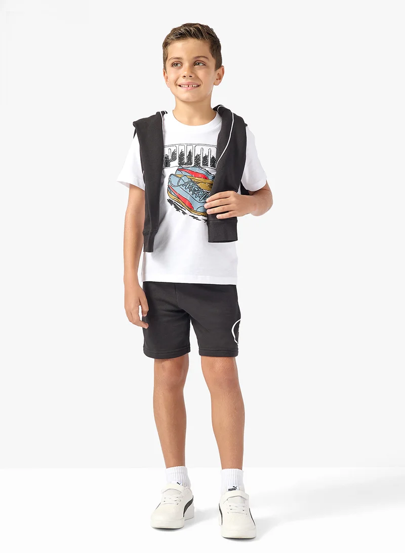 PUMA Graphic Sneaker Tee Youth