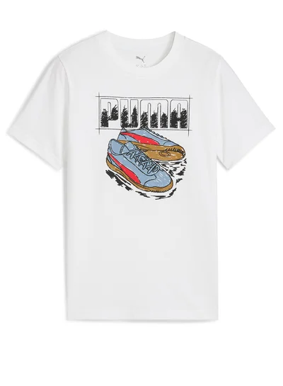 PUMA Graphic Sneaker Tee Youth