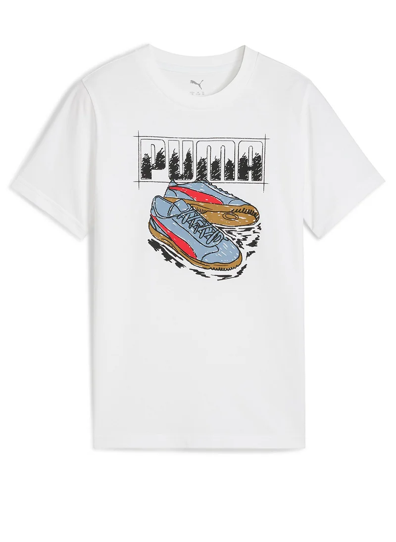 بوما Graphic Sneaker Tee Youth