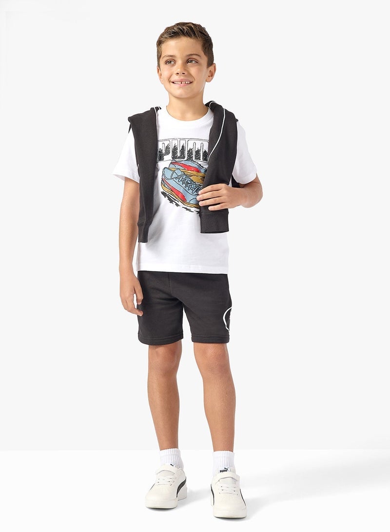 PUMA Graphic Sneaker Tee Youth - Image 4