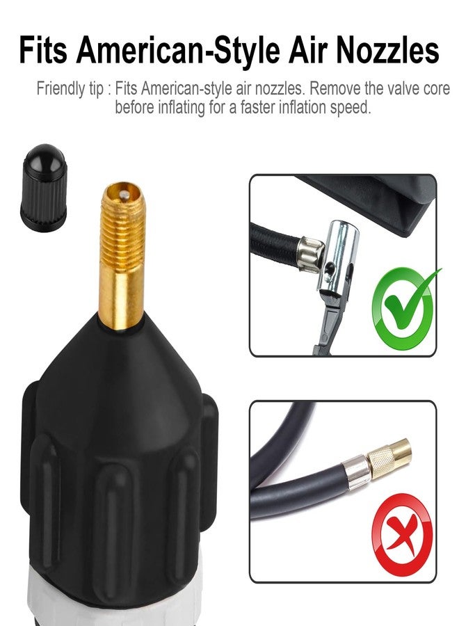 karmiero 2Pcs Inflatable Boat SUP Pump Adapter, Premium Conventional Air Adapter, Sturdy SUP Air Adapter,Quickly Inflation and Strong Sealing SUP Pump Adapter, for Inflatable Boat, Paddleboard and Kayak. - Image 5