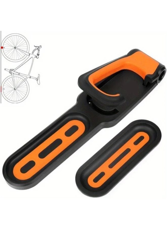 Sturdy Wall Mounted Bicycle Rack Hooks Classic Style Load Bearing Display Rack - Image 3