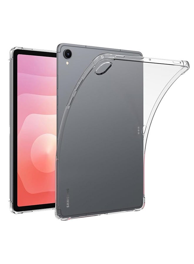 Case for Samsung Galaxy Tab S11 5G 11in, Anti-Fingerprints, Anti-Fall Drop Protection, Slim TPU Clear Transparent Back Protective Cover with Soft Silicone Raised Edge (Clear) - Image 1