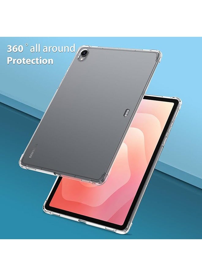 Case for Samsung Galaxy Tab S11 5G 11in, Anti-Fingerprints, Anti-Fall Drop Protection, Slim TPU Clear Transparent Back Protective Cover with Soft Silicone Raised Edge (Clear) - Image 2