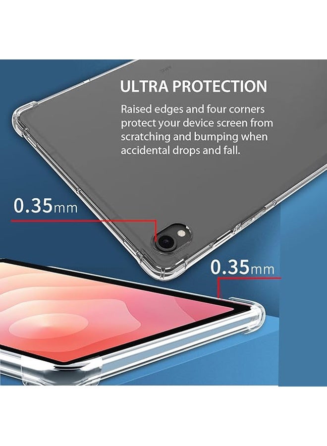 Case for Samsung Galaxy Tab S11 5G 11in, Anti-Fingerprints, Anti-Fall Drop Protection, Slim TPU Clear Transparent Back Protective Cover with Soft Silicone Raised Edge (Clear) - Image 3