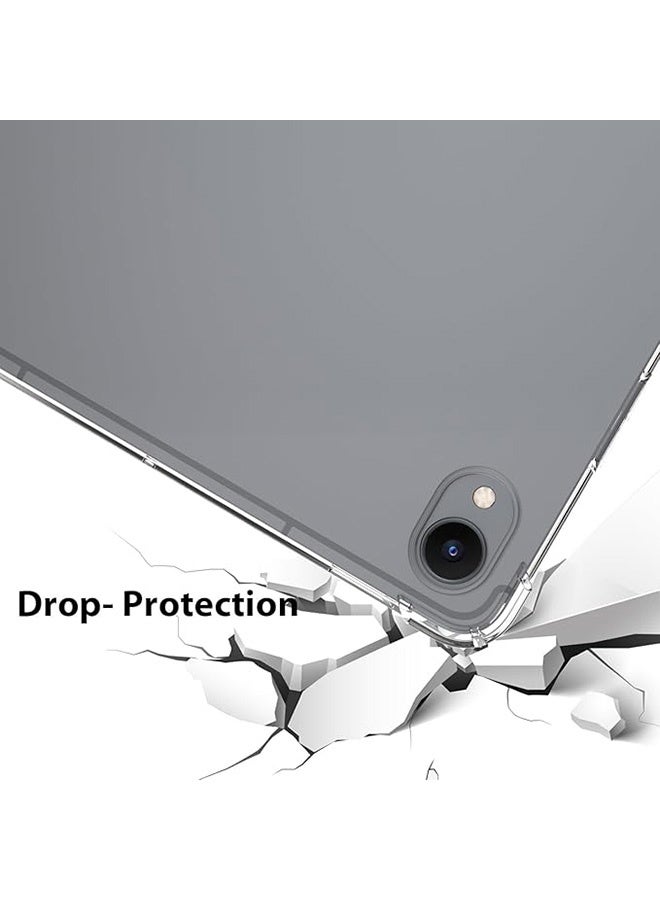 Case for Samsung Galaxy Tab S11 5G 11in, Anti-Fingerprints, Anti-Fall Drop Protection, Slim TPU Clear Transparent Back Protective Cover with Soft Silicone Raised Edge (Clear) - Image 5