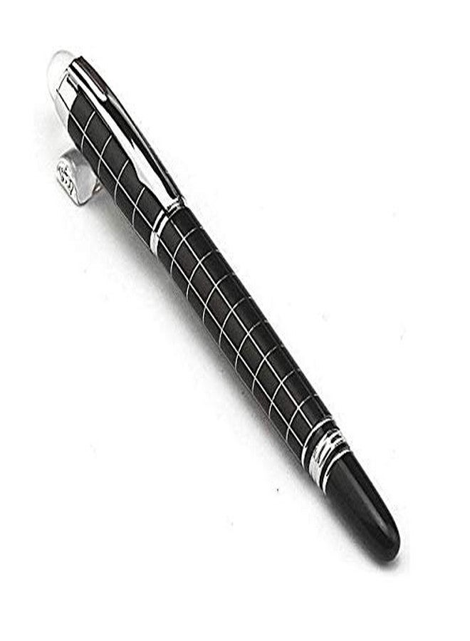 Smart World Starwalker Black Checks Roller ball pen & Motivational wooden box engraved -Best for gifting to Students,birthdays,corporate gift,Boss,employees,Doctors,Advocates. - Image 2