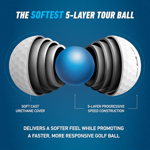 TaylorMade Golf 2024 TP5 Stripe ONE Dozen Golf Balls - Image 3