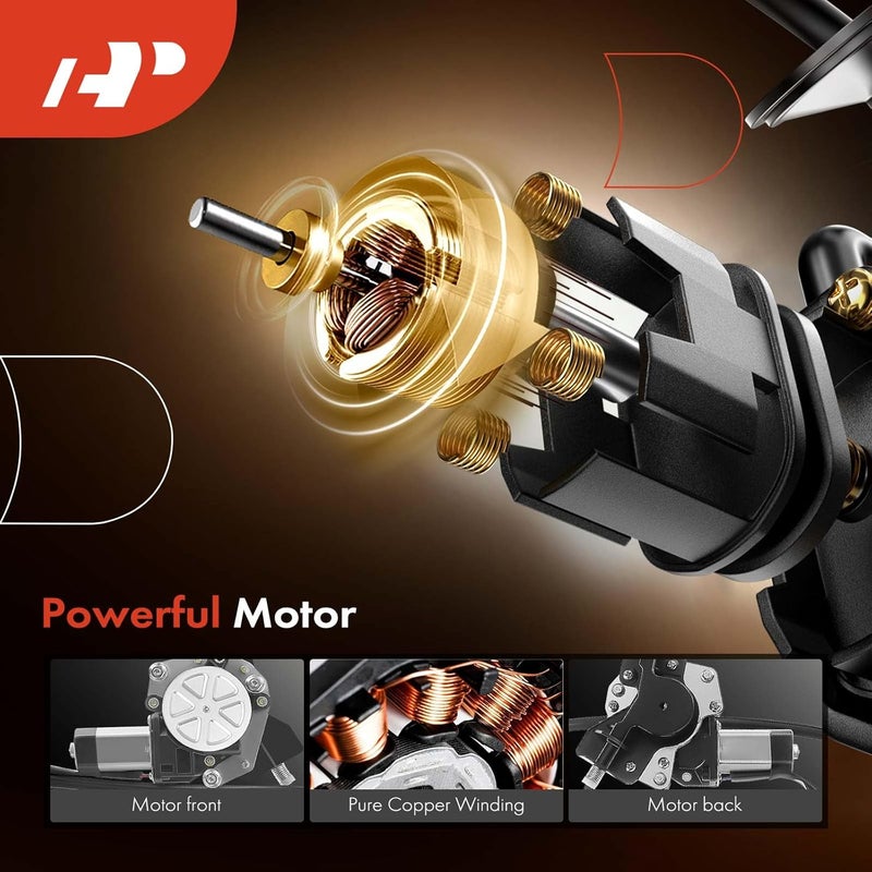 A-Premium Power Window Regulator with Motor for Dodge Grand Caravan, Voyager, Town & Country 2001-2003 - Front Left Driver Side - Image 4