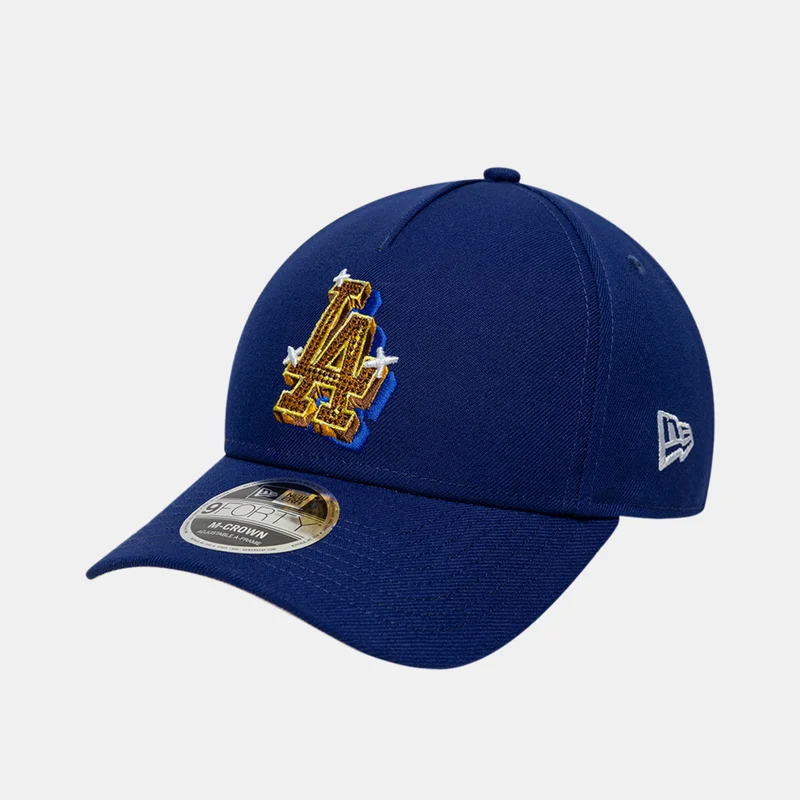 New Era Blue Men's MLB Los Angeles Dodgers Emblem 9FORTY M-Crown A-Frame Cap for Men | Best Price UAE