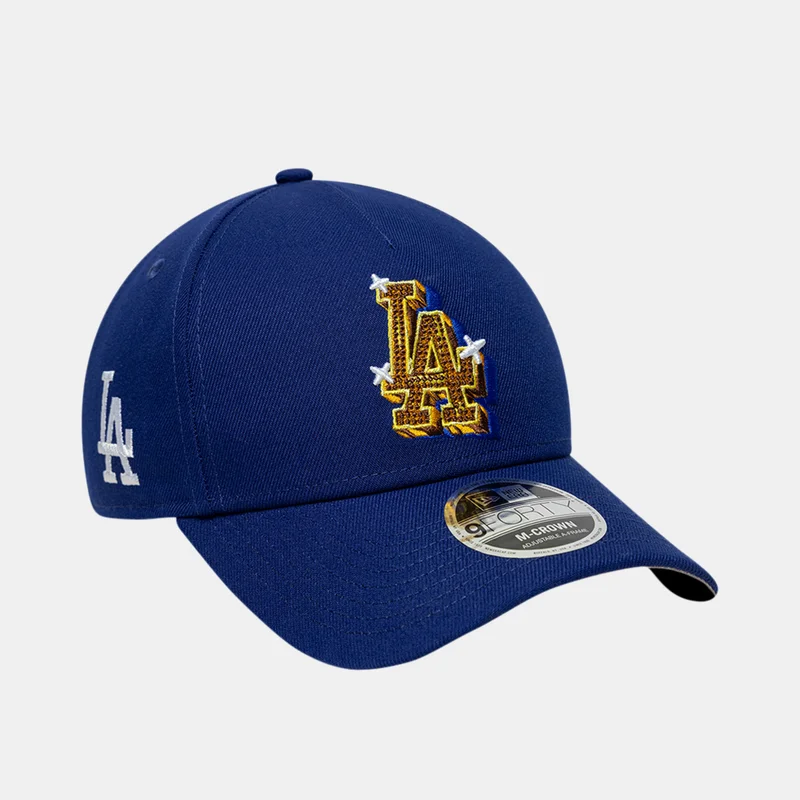 New Era Blue Men's MLB Los Angeles Dodgers Emblem 9FORTY M-Crown A-Frame Cap for Men | Best Price UAE