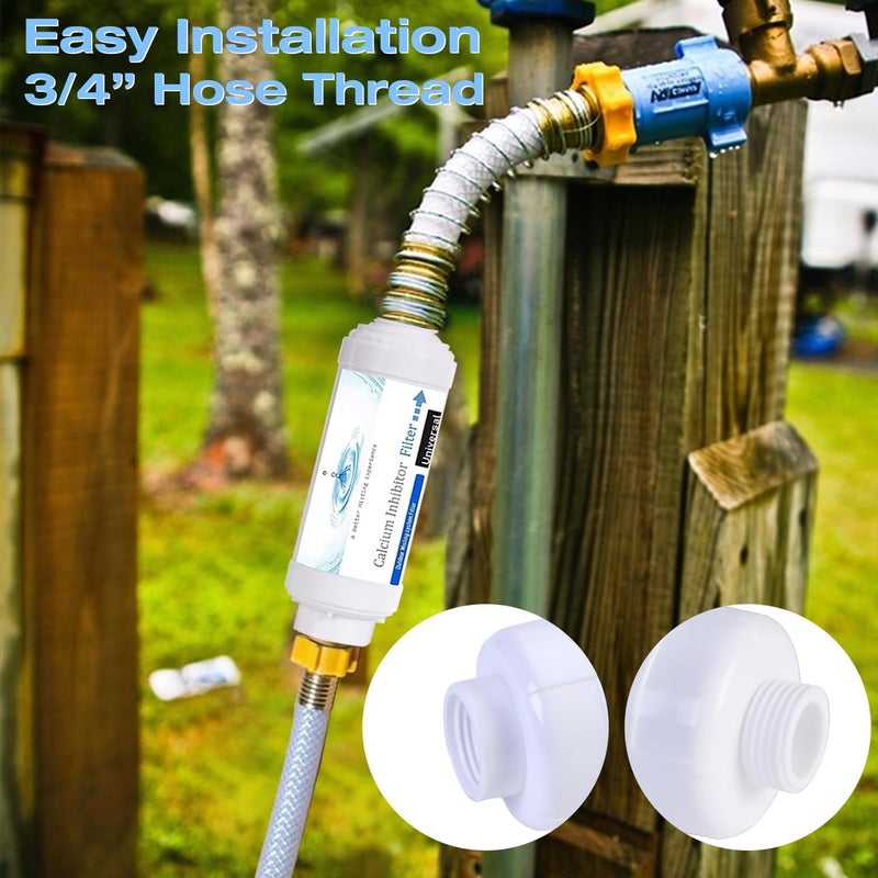 RUITN Misting System Calcium Inhibitor Filter for Patio Misters NSF certification Inline Water Soften Filter Effectively Reduce Hardness Spots, Soften Water, Upgraded Formula (PACK OF 2) - Image 4