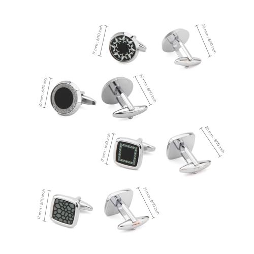 Wynameleri Mens Cufflinks Luxury Cufflinks Set of 4 Gold Shirt Accessories Wedding Groom Gifts - Image 2