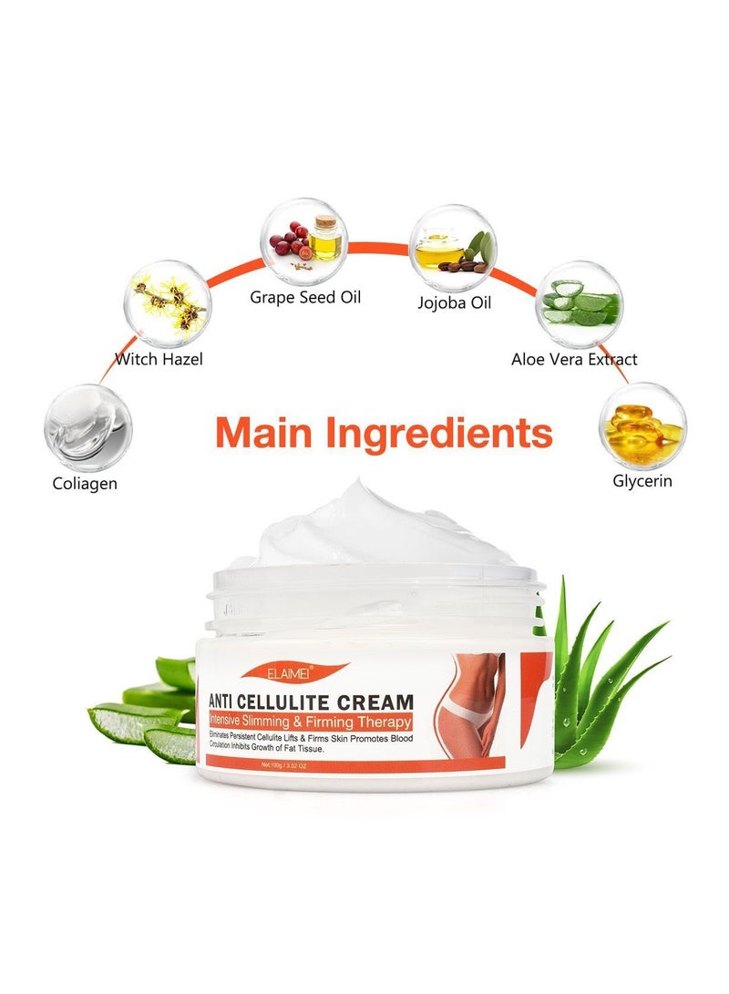 BP Hot Slimming Cream for Belly Leg Thighs Hands 100g Anti Cellulite Massage Cream Body Slimming Firming Cream Body Shaper for Tightening Skin Weight Loss Excess Fat remover Mousse - Image 2