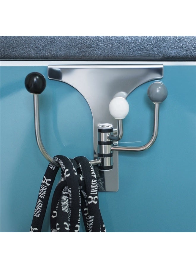 Over The Door Hooks-Clothes Hat Swivel Hooks-Bathroom Over The Door Towel Racks-Suitable for Hanging Bathroom,Bedroom,Kitchen  - Image 4