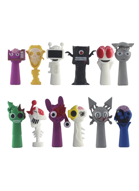 12-Piece Set Of Rhythm Box Figurines Collection, 7-8cm Cute Rhythm Box Game Peripheral Figurines, Desktop Ornaments, Suitable For Gifts For Children And Fans (Style 7)