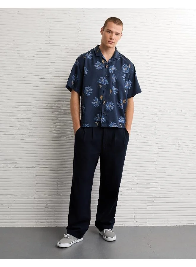 امريكان ايجل AE Poolside Floral Button-Up Shirt