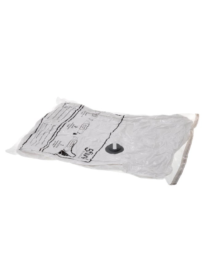 Five Simply Smart 2-Piece Air-Flat Zipper Closure Vacuum Storage Bag Set Clear 120 x 1.8 x 70 cm 102970 - Image 1